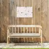 Terrazzo -  Patroon - Zacht - Zwart - Wit Tuinposter op houten frame 2 cm dik klein 845 -sfeer4
