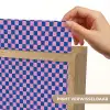 Dambord - Blauw - Patroon - Roze Light Box met kabel (Kinderlampje) klein -USP_websiteprintNL