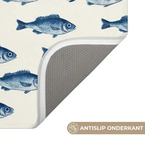 Vis - Patroon - Blauw WCmat klein 1009 -USP_AntislipNL