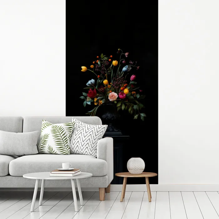 Klassiek - Vaas - Boeket - Bloemen fotobehang vinyl groot -woonkamer