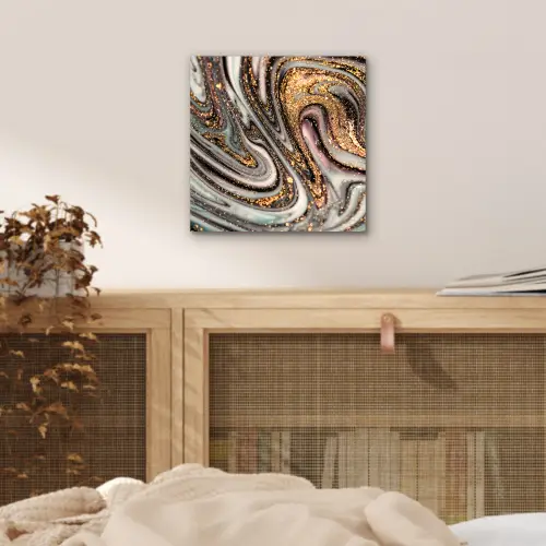 Marmerlook - Goud - Glitter - Luxe - Marmer - Wit aluminium wit klein -sfeer3