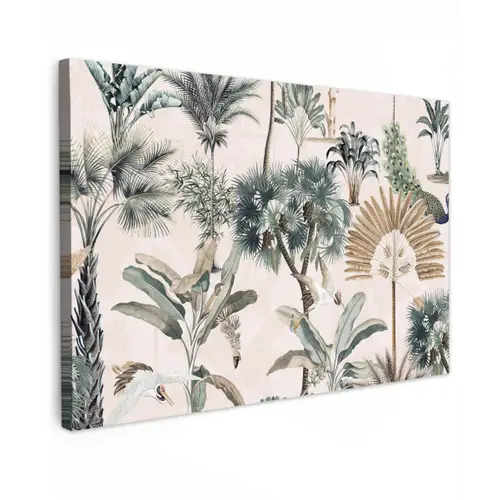 Tropisch - Bomen - Bladeren - Jungle canvas 2cm klein -z3d