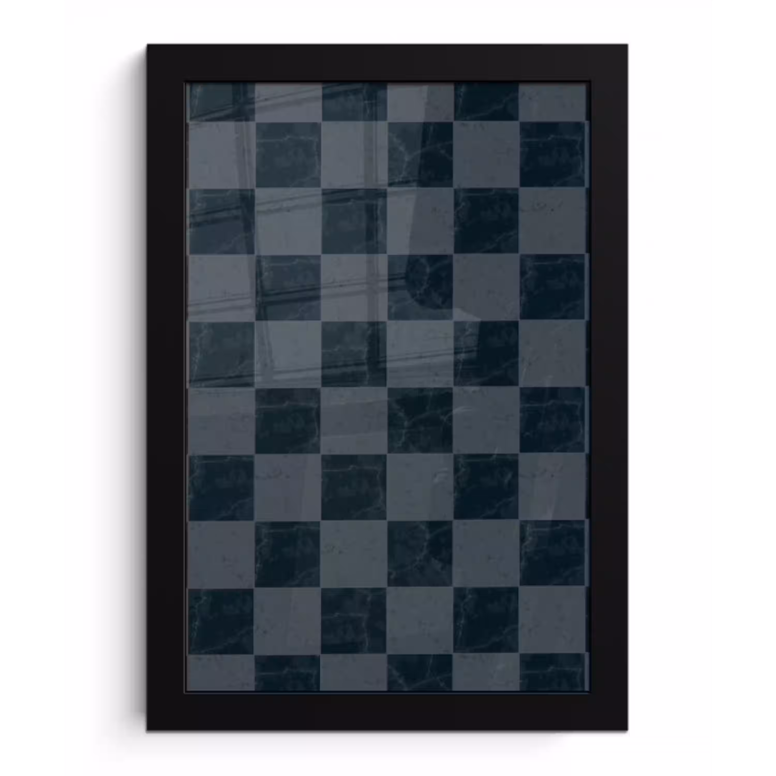 Marmer - Patroon - Antraciet fotolijst zwart zonder passe partout klein 224 -3d
