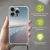 Kustlijn - Pastel - water Hoesje iPhone 16 Pro Max met koord klein -sfeer2_NL