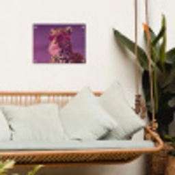 Panter - Zonnebril - Kauwgombel - Roze tuinposter los doek klein -sfeer7