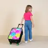Kleurrijke glimlachexplosie Kinderkoffer - Zwart klein -sfeer1