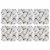 Terrazzo -  Patroon - Kleurrijk - Klei onderzetter kurk middel 366 -3d