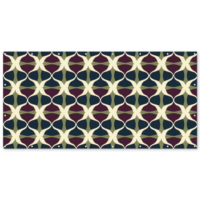 Abstract - Retro - Kleurrijk Balkonbeschermer Duitsland klein 596 -zz_3d
