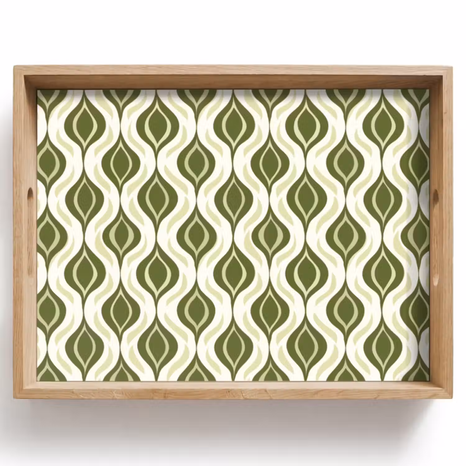 Dienblad - Patroon - Retro - Groen