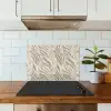 Textuur - Reliëf - Beige keuken achterwand spatscherm klein 900 -sfeer2