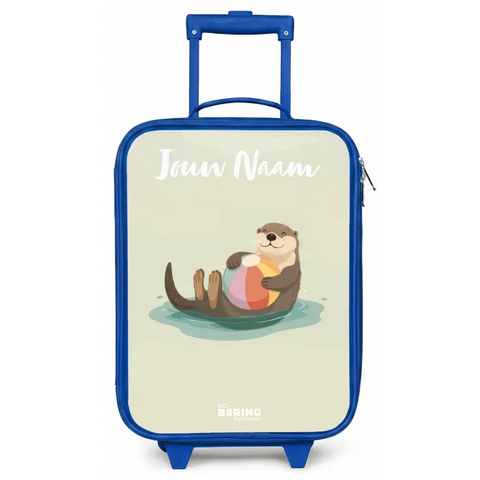 Otter - Strandbal - Water Kinderkoffer - Blauw klein -zz3dotto
