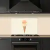 Minimalistisch - Schepijs - Hoorntje - Beige keuken achterwand spatscherm klein -sfeer1
