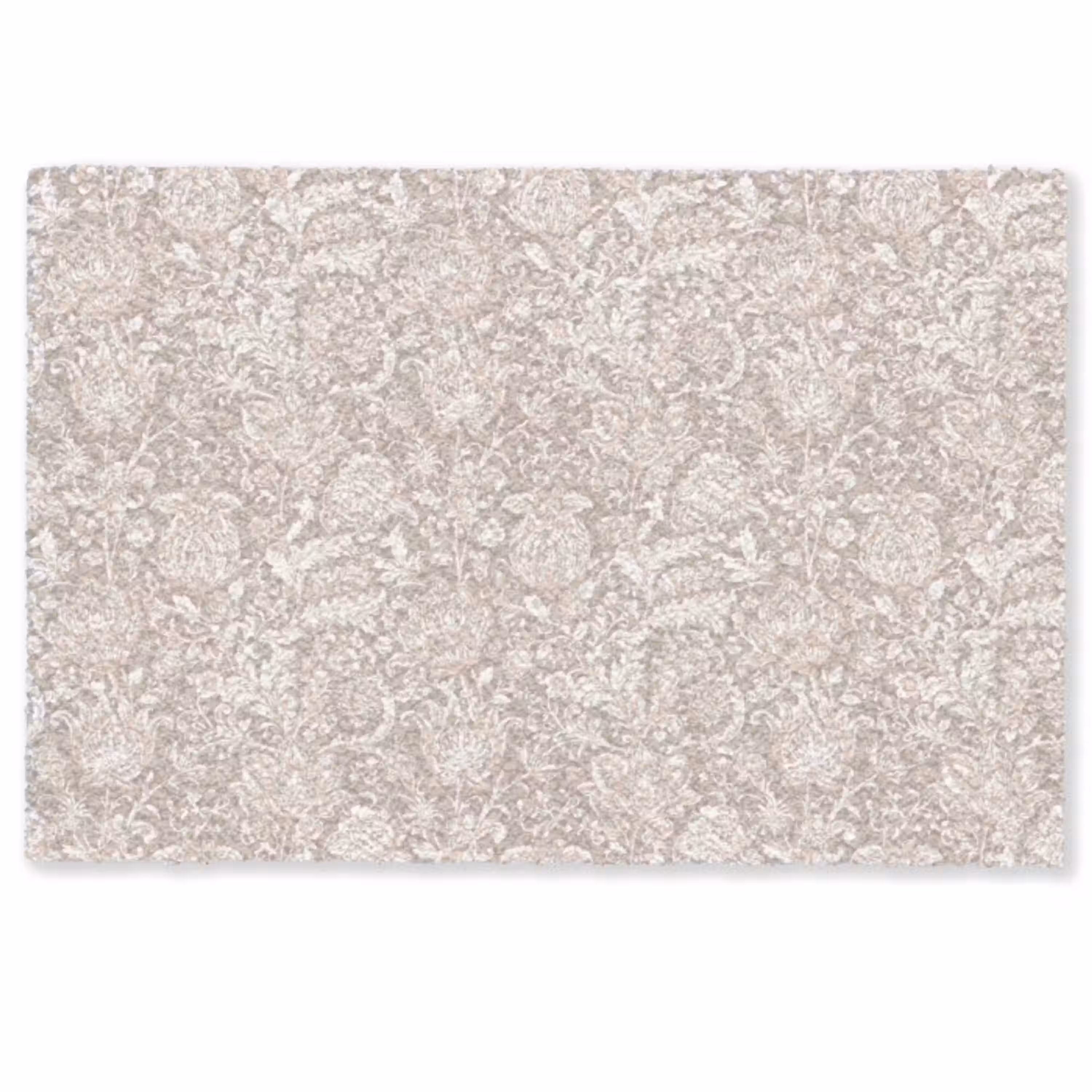 Bloemenprint - Grijs - Crème Deurmat klein 898 -zkaufland3d