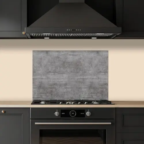 Beton - Patroon - Antiek keuken achterwand spatscherm klein 900 -sfeer1