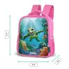 Schildpad in kleurrijke onderwaterwereld Kinderrugzak - Roze middel -productfoto_formaten