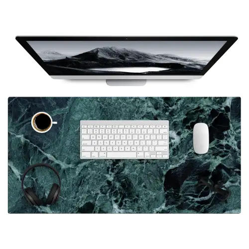 Marmer - Steen - Textuur - Marmerlook - Design Muismat XXL klein -3d