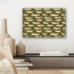 Vis - Patroon - Groen canvas 2cm klein 34 -sfeer6