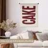 Red - Cake - Decoratie - Eten Wandkleed katoen klein -sfeer1