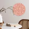 Terrazzo -  Patroon - Kleurrijk - Roze - Blauw Wandcirkel kunststof plaat 5mm dik klein 188 -sfeer4