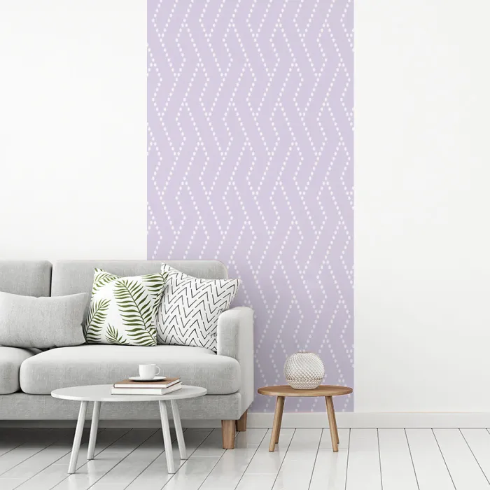 Lila - Stippen - Wit - Patroon fotobehang vinyl groot 64 -woonkamer