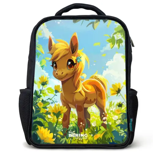Sunny pony Rugzak - Zwart middel -3d