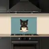 Kat - Zwart - Koffie - Minimalistisch keuken achterwand spatscherm klein -sfeer1