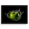 Appel - Groen - Fruit - Water - Zwart KitchenYeah - Keuken - Fotolijst klein -3d