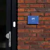 Kobaltblauw - Modern Naambord Rechthoek middel -sfeer1-rechthoek-S