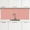 Plaid - Patroon - Visgraad - Roze keuken achterwand 2 middel 871 -3d