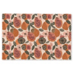 Papaja - Bloesem - Oranje Vloerkleed Rechthoek klein 1091 -3d