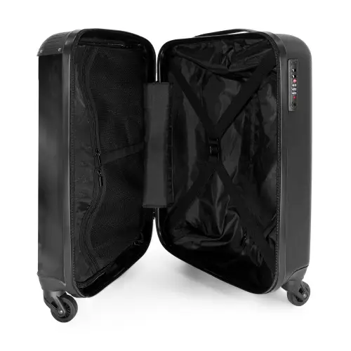 Zwart paard in galop NBS - Handbagage koffer - Kinderen Unisex middel -binnenkant
