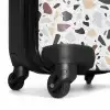 Terrazzo natuurlijk kleurpatroon NBS - Handbagage koffer - Kinderen Unisex middel -wiel