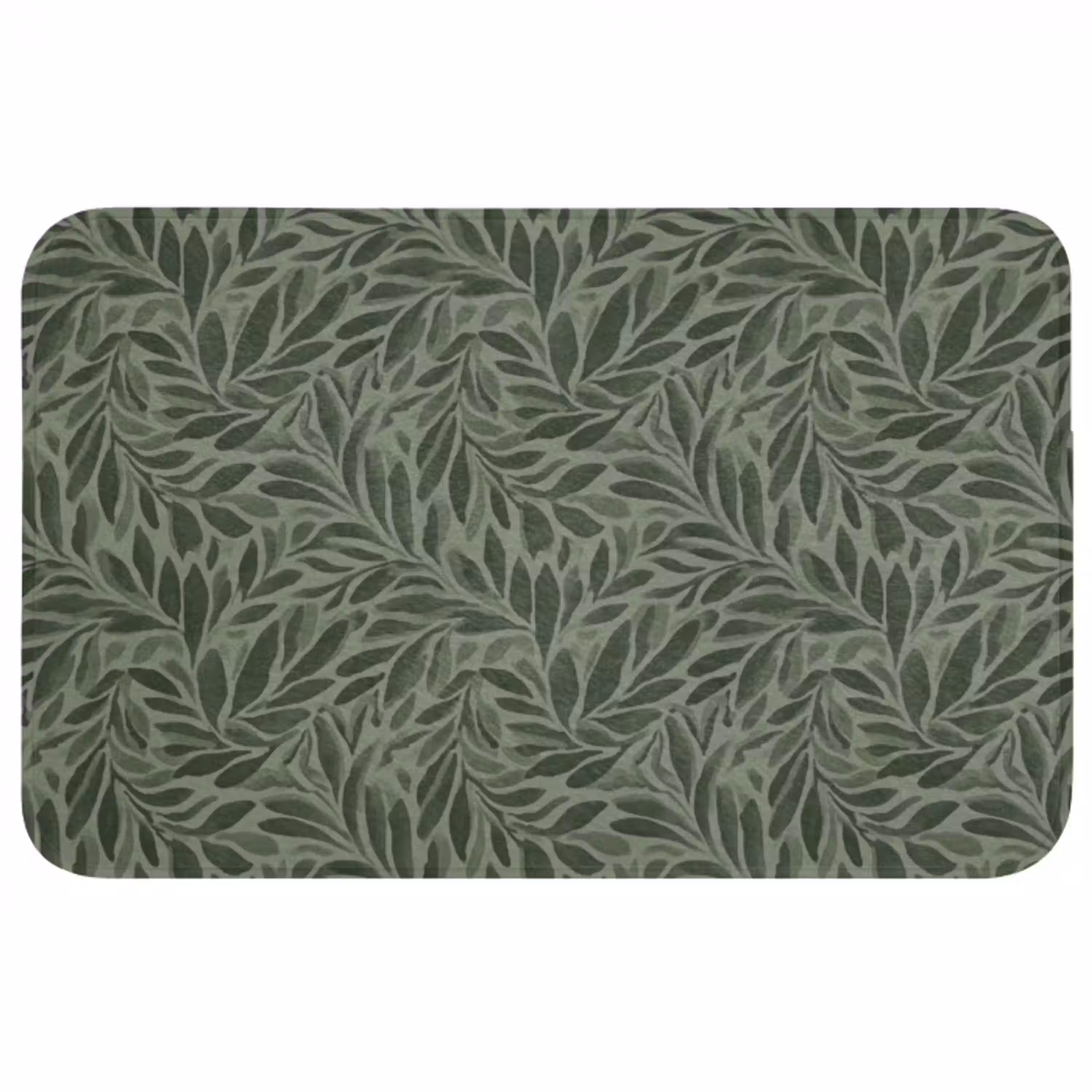 Bladeren - Organisch - Groen WCmat middel 1009 -3d