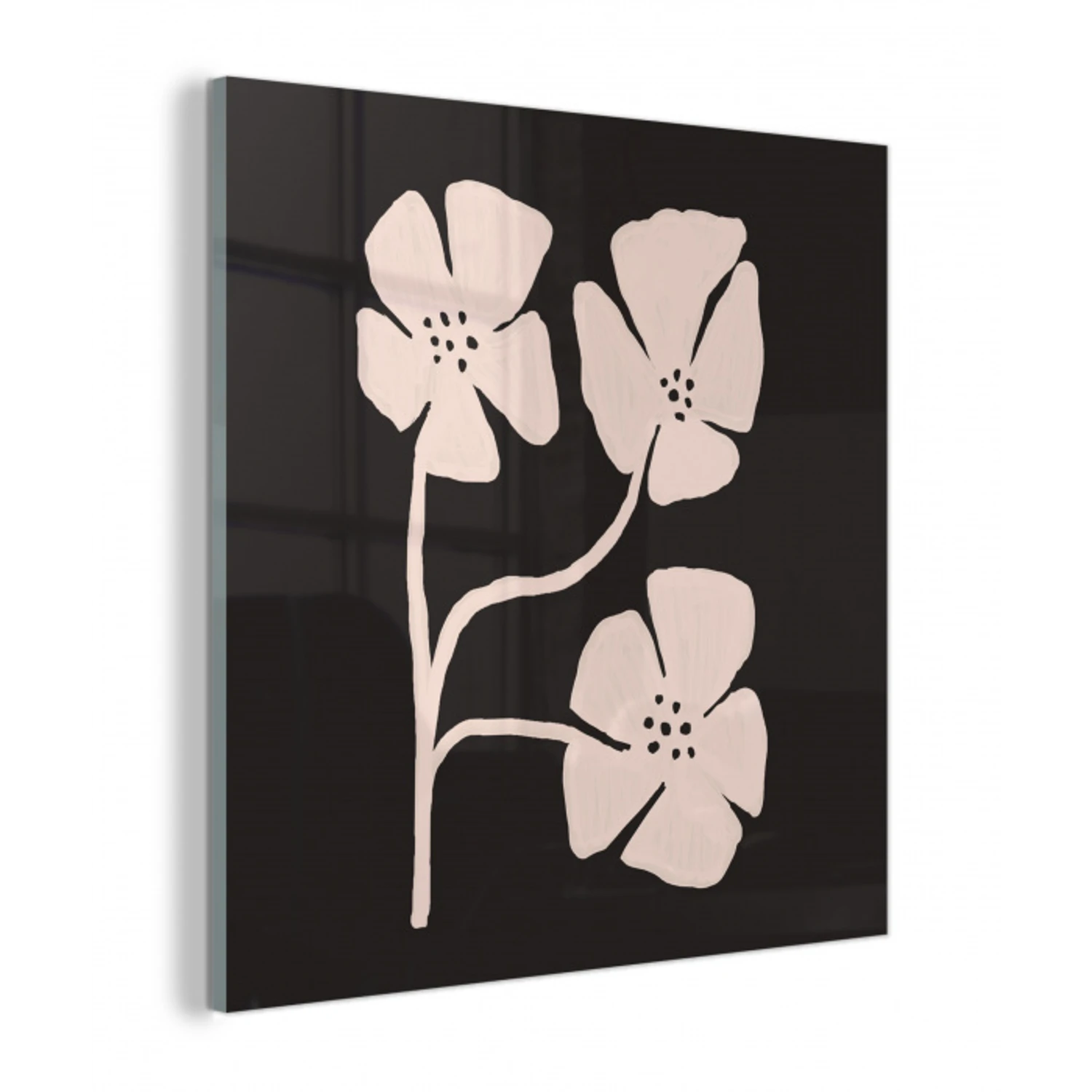 Bloemen - Bohemian - Pastel - Kunst plexiglas 5mm klein -z3d