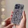 Spat - Stippen - Zwart - Wit Telefoonhoesje iPhone 17 Pro klein 878 -sfeer3_NL