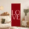Love - Rood - Hatjes deurposter klein -sfeer2