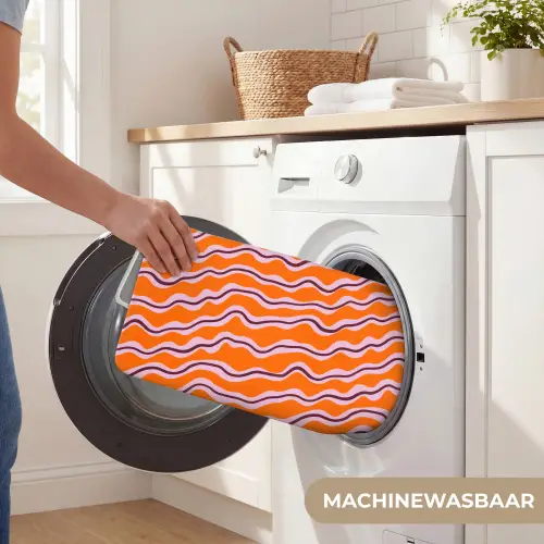 Retro - Golvend - Oranje WCmat klein 1009 -USP_WasbaarNL