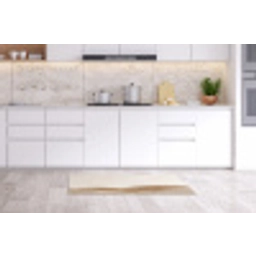 Abstract - Golven - Modern - Beige Keukenloper - keukenmat middel -sfeer3