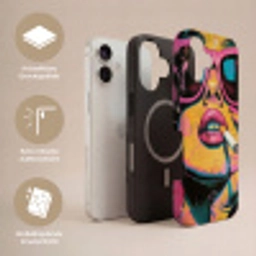 Portret - Vrouw - Abstract - Zonnebril Toughcase MagSafe Apple iPhone 17 klein -USP_Lagen_DE