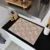 Oosters - Bloemen - Beige - Grijs Inductie beschemer met haakjes klein 777 -sfeer1