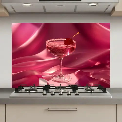 Cocktail - Pink - Luxe keuken achterwand spatscherm klein -3d_website