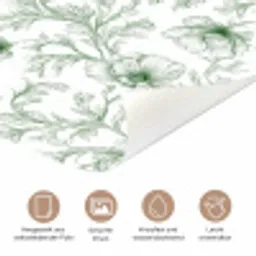 Bloemen - Getekend - Groen deurposter klein 289 -tcloseup_DE