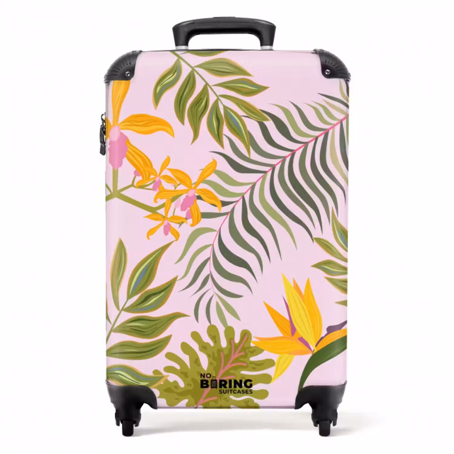 Suitcase - Summer memories - Tropical leaves and flowers