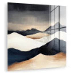 Bergen - Donkerblauw - Landschap plexiglas 5mm klein -zzzproduct_nieuw