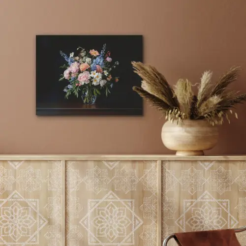 Pastel - Bloemen - Glazen - Vaas PET vilt klein -sfeer4