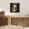 Doorkijk - Landschap - Bloemen - Rozenboog - Natuur aluminium wit klein -sfeer3