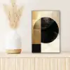 Abstract - Goud - Zwart - Kunst canvas 2cm klein -sfeer5