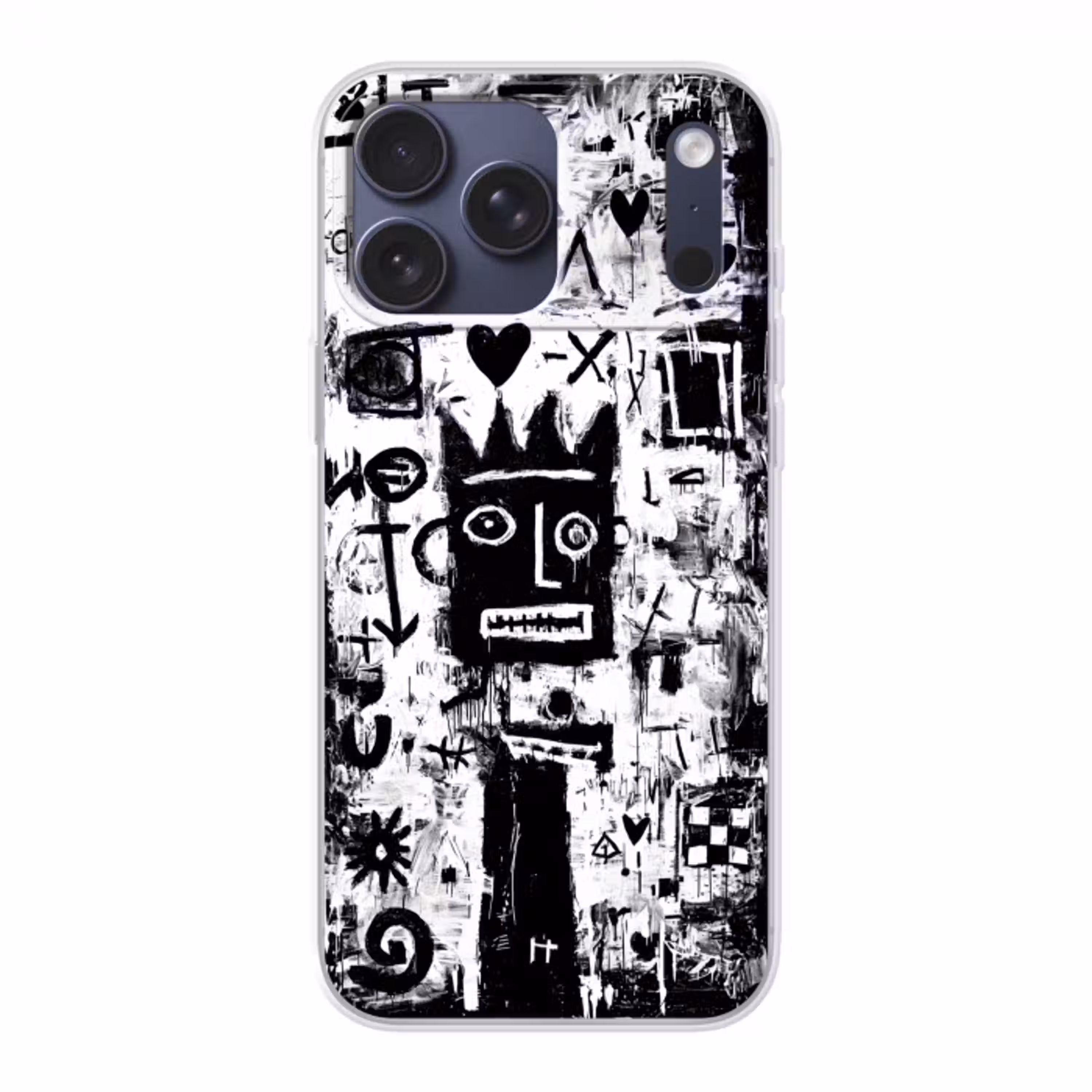 Vormen - Gezocht - Zwart - Abstract Telefoonhoesje iPhone 17 Pro Max klein -3d