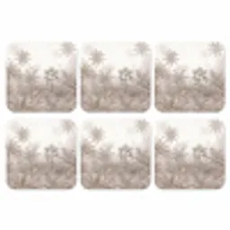 Jungle - Tropisch - Natuur -Vintage - Beige onderzetter kurk middel -3d