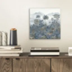 Jungle - Landschap - Blauw aluminium wit klein -sfeer1